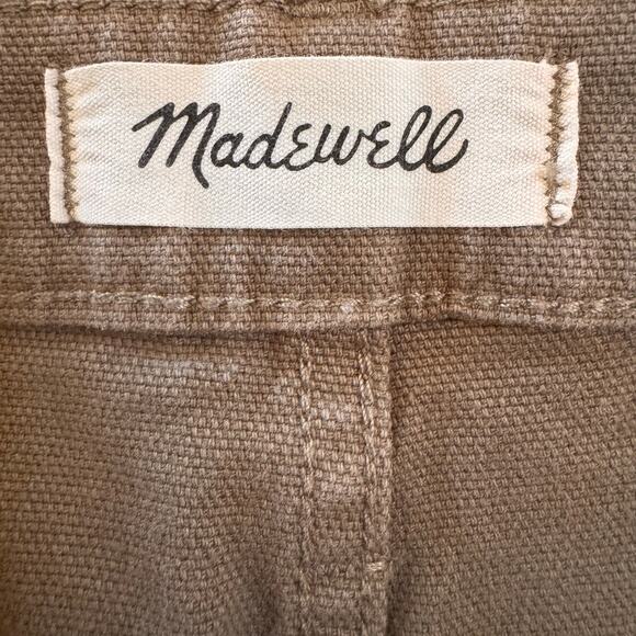 Madewell Emmett Wide-Leg Crop Pants in "Distant Surplus" Olive Green Sz 31 - Picture 13 of 15